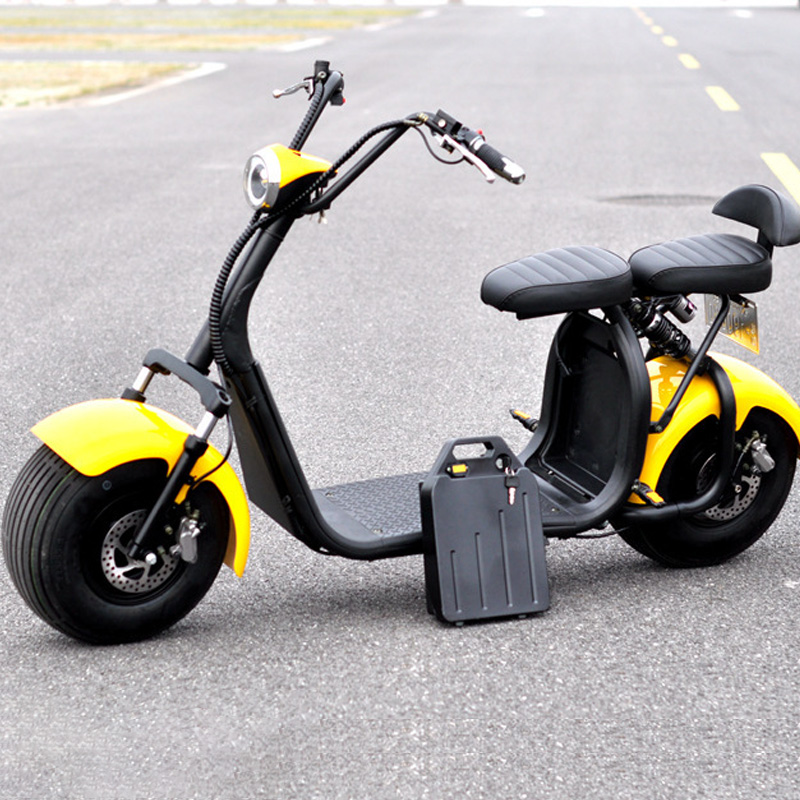 New model 2 wheel fat tire scooter electric off road 2 seat motorcycle scooter 